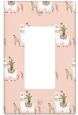 Bonito interruptor de luz dibujado a mano o placa de pared de salida de receptáculo, para interruptor de luz, atenuador, receptáculo