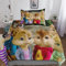 BARDYS Alvin and The Chipmunks Bettwäsche Set Mit Reißverschluss,Moderne 3D Bettbezüge Bedruckte Für Mädchen Jungen Kinderbett Bettbezug Set Microfaser 3 Teilig Mit Kissenbezug Single（135x200cm）