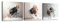 Piy Painting Ensemble de 3 Toile Tableaux, Abstrait Toile Décoration Murale Tableau, Photo Impression sur Toile Géométrie pour Cuisine Chambre Bureau 30x30cm