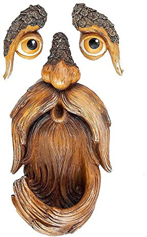 Lustiger alter Mann Baum Gesicht Hugger Garten Outdoor Baum lustige Dekoration Gnom S2L4 Statue Mann Skulptur alt skurril T Garten