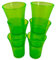 Reusable Shot Glasses Green Pack of 6, 50ml, Plastic Reusable, Shot Glasses, Shot Glasses Set, Novelty Shot Glasses, Tall Shot Glasses, Shot Glass Multiple Colors UK Made Ideal for Parties and Events
