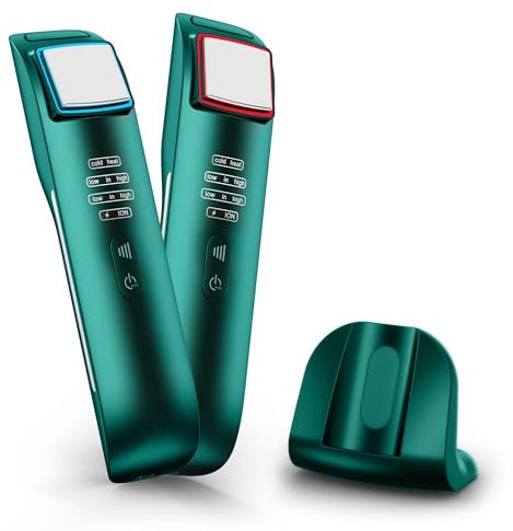KTS Radiofrequenz Gerät Gesicht zur Hautstraffung, 6 in 1 Gesichtsgerät Radiofrequenz Anti Aging Anti Falten, ION und Heiße/Kühle Behandlung Gesichtsmassagegerät, Gesichtslifting Tiefenreinigung