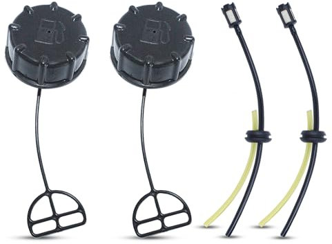 Haishine Bouchon de Réservoir pour 33CC 43CC 52CC CG330 CG430 CG520 BC430 BC520 Tuyau de Carburant pour Honda GX25 GX35 GX22 GX31 Débroussailleuses Moteur Coupe-Herbe Pièces de Rechange