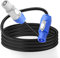 MEIRIYFA PowerCon Netzkabel Professionelle AC 16AWG 3 PIN PowerCon Stecker auf Stecker Blau in Grau Out Kabel für LED Schirm Strahl bewegliche Kopfleuchte, Bühnenlicht, Lautsprecher (1M)