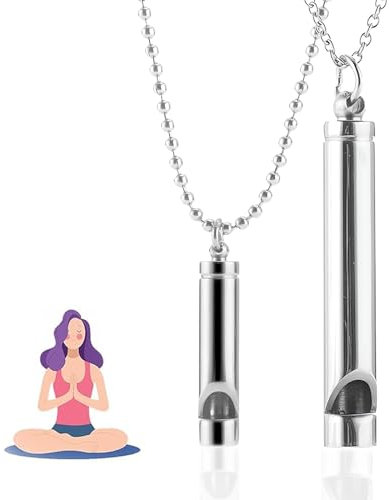 Cinsersr Halskette Rauchfrei Hoki Halskette gegen Angst Rauchentwöhnung Kette Halskette Rauchfrei für Männer Frauen Meditation Entspannung Halskette zum Stressabbau Achtsames Atmen.