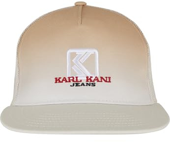 Karl Kani Unisex KA242-027-2 KKJ Gradient Flat Brim Sand/White, one Size