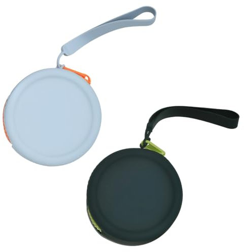 AOEVUIR 2 Pcs Leckerli-Tasche aus Silikon Futtertasche für Hundetraining Hundezubehör Taschengröße leicht zu reinigen,geruchlos Reißverschluss-Design tragbare Leckerli-Tasche für Hunde