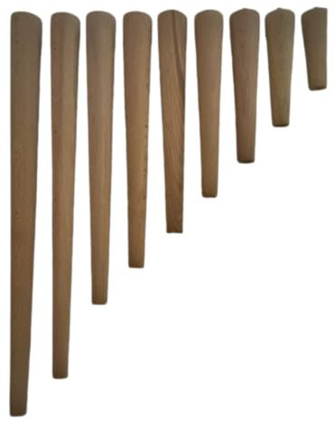 HOOZ 4X Möbelfüße Holz Dunkel 30 cm