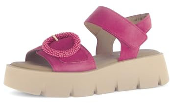 Gabor Damen Riemchensandalen, Frauen Sandalen,Sommersandalen,bequem,flach,Sommerschuhe,Freizeitschuhe,pink (So.Sabbia),39 EU / 6 UK