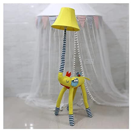 HZHXIFUFA Lámpara de pie Creativa, lámpara de pie de Tela Hecha a Mano, Lindo Elefante de Nariz Larga, lámpara de Almacenamiento Moderna de 51,1 Pulgadas, Juguete para niños, Sala de Estar Simple