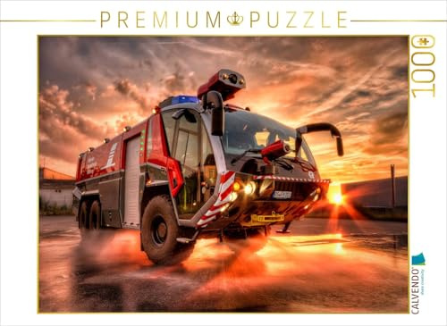 CALVENDO Puzzle Flugfeldlöschfahrzeug Flughafen Braunschweig/Wolfsburg | 1000 Teile Lege-Größe 64 x 48 cm Foto-Puzzle für glückliche Stunden