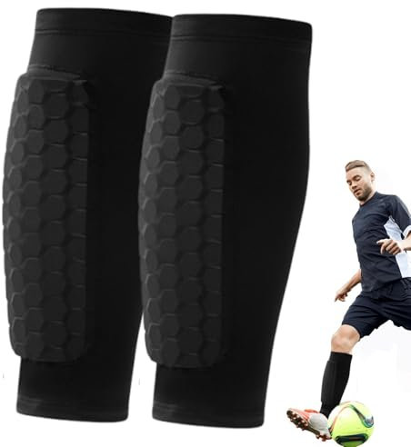 Ski-Beinschutz,Shin Defender - Honeycomb Shin Guards Fußball Erwachsene - Fußball für atmungsaktive Beinschutz für Kinder und Erwachsene