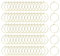 GETRICH 200 Pieces Gold Wine Glass Charms,25mm Wine Glass Charm Rings Round Alloy Earring Beading Hoops Wine Glass Markers Wine Charms for Glasses Party Hoop Earrings Making DIY Craft