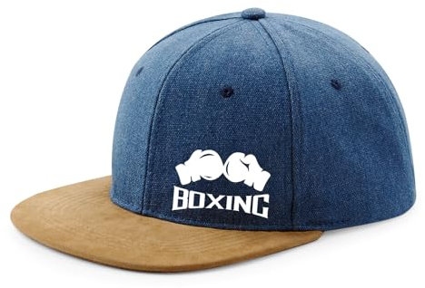 Huuraa Snapback Cap Boxing Boxhandschuhe Geschenk Denim Boxing Präsent