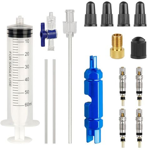 LIbgiubhy Schlauchlose Reifendichtmittel für Fahrräder, 60 ml, Einspritzdüsen für Rennrad, Reifenreparatur-Kits, auch Fahrradreparatur