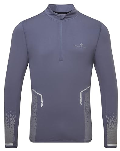 Ronhill Running, Men's Tech Reflect 1/2 Zip, Anchor/Reflect, S