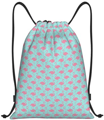 Flamants Roses Femme Homme Sac À Cordon Résistant Gym Sack Étanche Sac À Dos À Cordon Pour Gymnastique Vacances Natation Voyage