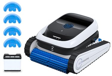 ECOVACS Ultramarine P1 Robot Limpiador de Piscina Care Kit, hasta 180 m²