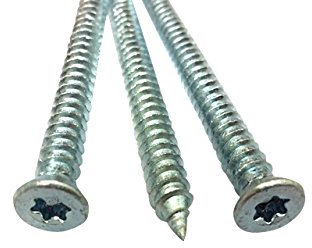 Fensterrahmenschrauben Fensterschrauben SENKKOPF 7,5 x Länge wählbar (92mm, 100 Stück)
