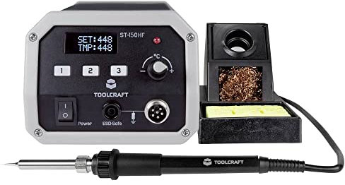 Station de soudage haute fréquence,TOOLCRAFT ST-150 HF numérique 150 W 50-480 °C avec panne à souder