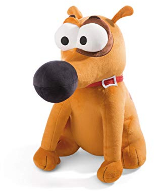Nici 44235 Sitzender Kuscheltier Hund Pat 43cm, braun, aus der beliebten Serie Pat The Dog