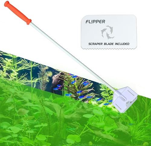 FL!PPER Flipper Platinum Aquarium Hand Scraper for Glass and Acrylic Tanks - 28