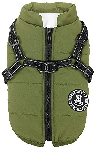 Handfly Hundebekleidung / Hundemantel, wasserdicht, Winterjacke, warme Weste, mit Hundegeschirr, verschiedene Größen, für kleine Hunde