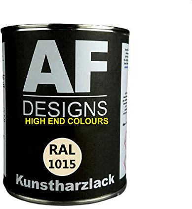 1 Liter Kunstharz Lack Buntlack Kunstharzlack RAL1015 HELLELFENBEIN seidenmatt