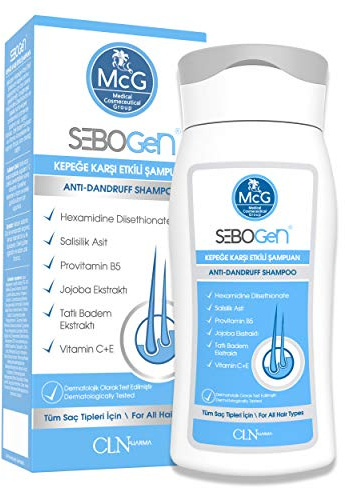 McG Sebogen Anti-Schuppen-Shampoo – vegan, organisch, antimykotisch, antibakteriell, natürlich, geeignet für trockene, Tierversuchsfrei, Behandlung für Männer und Frauen