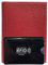 LOLUNA® Porte Carte identité - Permis de Conduire + étui Carte RFID - Carte bancaire - Navigo - Petit Format Compact, Fin et Plat, Emplacement Cousu, en Cuir dans Plusieurs Couleurs - Rouge