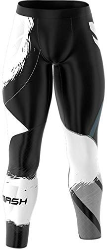 SMMASH Kompressionshose Herren Laufhose Lang Leggings Sportleggings Für Männer Atmungsaktiv Second Skin Technologie Running Hose