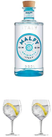 Malfy Gin Originale 0,7 Liter + Ballon Bistro Cubata GIN Glas 1 Stück + Ballon Bistro Cubata GIN Glas 1 Stück