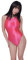 LEOHEX Sexy Satin Hochglanz Body Glänzend Bodysuit Einteiler Badeanzug Japan Skinsuit(XL,Rosa)