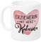 GRAZDesign Tasse mit Namen Erzieherin mit Herz, Danke zum Abschied, Kindergarten, Kaffeebecher mit Spruch Keramik 330ml