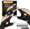 Stocking Stuffers for Men, LED Flashlight Waterproof Gloves, Mens Gifts for Christmas, Cool Gadgets for Dad Husband Boyfriend, Hands-Free Lights Fingerless Gloves for Car Repairing, Fishing, Camping
