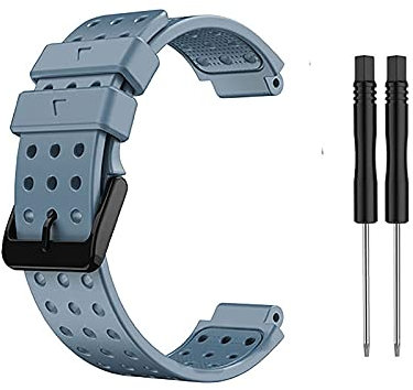 Ersatz-Uhrenarmband aus Silikon für Garmin Approach S20 Uhrenarmbänder mit Werkzeugsets, Silikon, Kein Edelstein