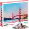 Natshi - Golden Gate – Puzzle 1000 Teile Erwachsene – 70 x 50 cm – Puzzle Landschaft – mit Poster & wiederverschließbarer Tasche – Spielzeug Geschenk Geburtstag Weihnachten – PZ003