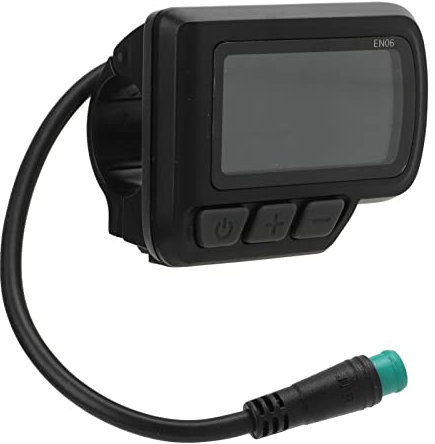 Ejoyous Waterproof Speedometer, Electric EN06 LCD Display Meter with USB Power Speed Display, Cycling Computer for Electric Bike Mountain Bike Scooter Connector