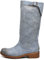 IF Fashion Stivali Stivaletti da Donna Biker Motociclista Traforati Primaverili Estivi con Fibbia LY70-4 Blu Jeans N.39