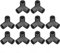 Raccordi per tubi in PVC Raccordo per paratia in PVC, connettori in PVC a T in PVC, gomito a 3 vie, 10 raccordi per tubi a 3 vie, in plastica PVC, connettore angolare a T ad angolo retto, diametro