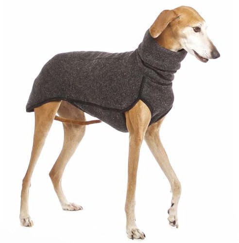 Herbst Und Winter Warmer Windhund, Labrador, Schäferhund, Großer Hund, Kleidung, Rollkragenpullover, Pullover, Stretch-Fleece, Hundepullover, Weste, Haustierjacke, Mantel, Anzüge,Dunkelgrau,