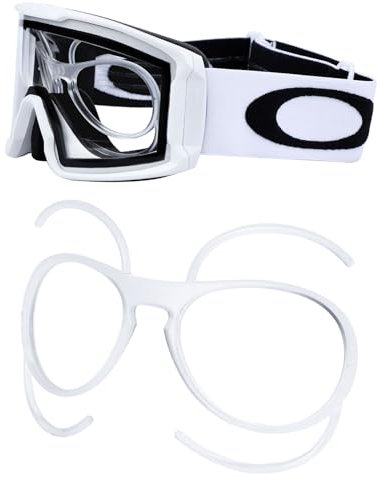 PapaViva Clip für Oakley Line Miner L OO7099 OO7070 OO7064 OO7050 OO7103 OO7093 Skibrille - Transparent