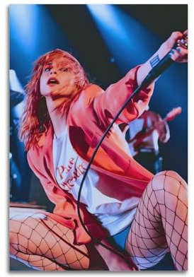 ALOEU Hayley Williams Musikalbum, klassisches Film-Wandkunst-Poster, Wand-Collage-Set, Leinwand, Vintage-Film-Leinwand-Poster, Wandkunst, Dekordrucke, Poster, moderne Leinwandkunst, Bilder für