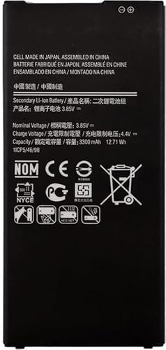 Bestome Ersatz Akku Kompatibel mit EB-BG610ABE Galaxy J4 Plus 2018 SM-J415F Galaxy J6 Plus SM-J615F 2018 J4+J7 Prime ON7 2016 J7 MAX Galaxy J7 Prime G610F G610M 1ICP5/46/98 3.85V,3300mAh
