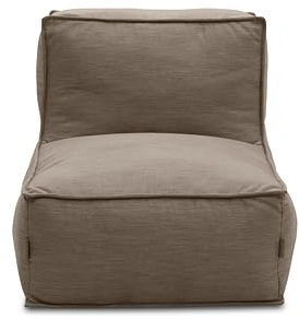 DOMO. collection Outdoor Sessel Wangerooge, Gartensessel wetterfest, Gartensofa, Gartenmöbel, Sitzsack, Outdoor-Sitz, Luftsack Garten, 75 x 115 x 73 cm (BxTxH), braun