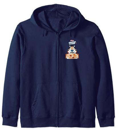 Kellogg's Frosties Frosted Flakes Cereal Tony the Tiger Bowl Zip Hoodie