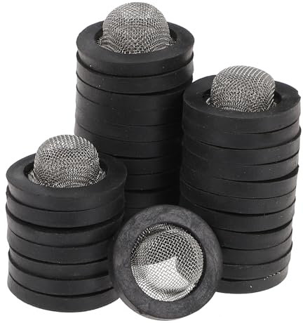 KONTONTY 30pièces Raccords De Tuyau Pouce Avec Crépine Acier Inoxydable Pour Robinet Lave-linge Et Arrosage De Jardin