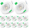 ALUSSO LIGHTING 12er Set Einbaustrahler 230V Flach Dimmbar LED Spots 6W Einbauleuchten, Abnehmbar Modul, 3CCT Warmweiß Naturweiß Kaltweiß Schwenkbar Einbauspots für Küche Wohnzimmer