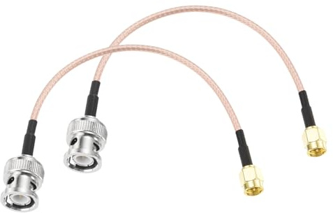 DMiotech 2 Pcs RG316 Coaxial Cable 6 SMA Male to BNC Male Connectors Adapter 50 Ohm Antenna Extension Cable for Router Antenna GPS LAN Common Devices