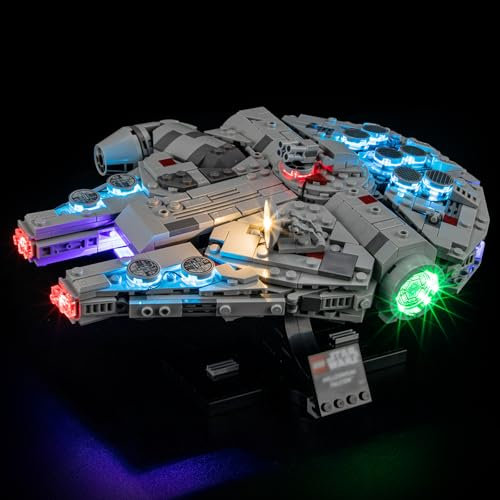 YEABRICKS LED Licht für 75375 Star Wars Millennium Falcon Bausteine Modell (Bausteine Set Nicht enthalten)